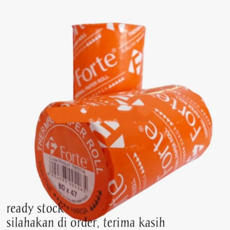 

(Pack) Thermal / Kertas Roll Kasir Forte Uk 80 x 47