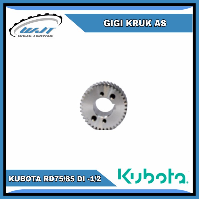 Gear Crank Shaft Gigi Krek As Kruk As Kubota RD 75 85 Original 100%