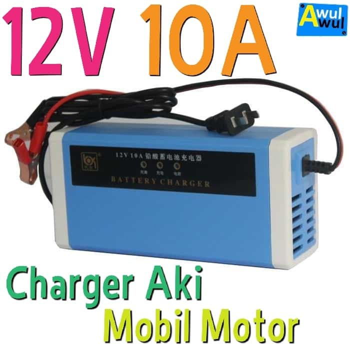 Otomotif - Charger Aki Portable - Aki Mobil Cas Aki / Charger Aki Mobil Motor 12V 10A Produk Terbaik