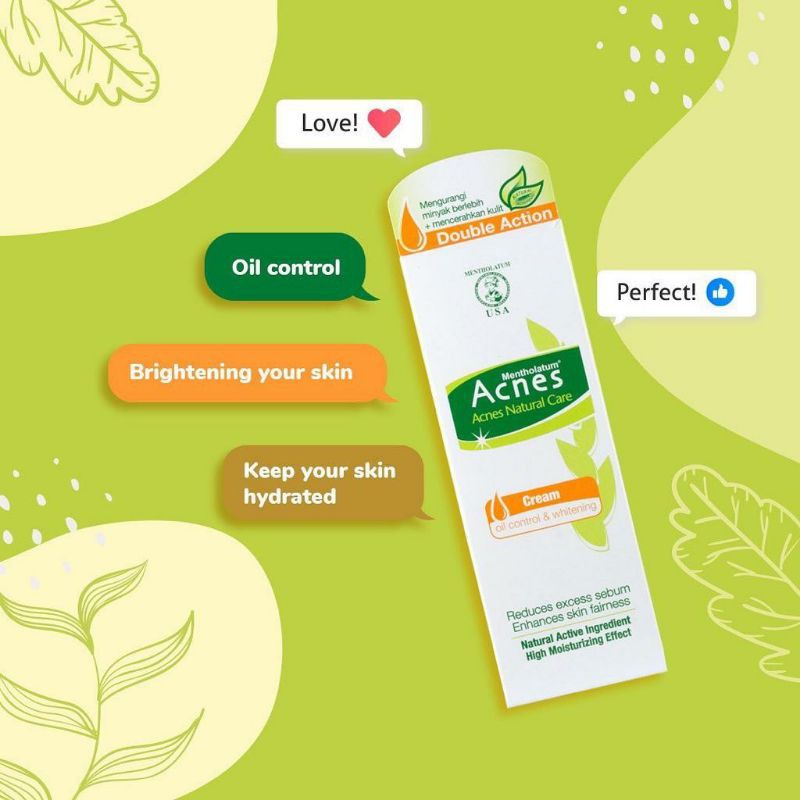 Acnes natural care cream - moisturizer cream