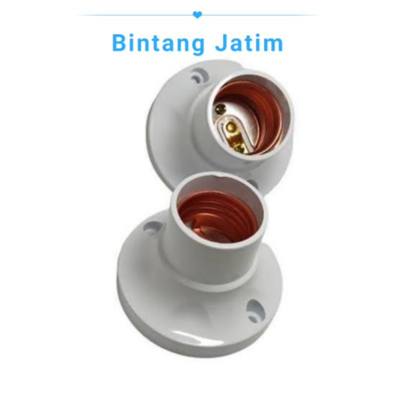 Fiting Lampu Tempel Bulat Murah Fitting Plafon