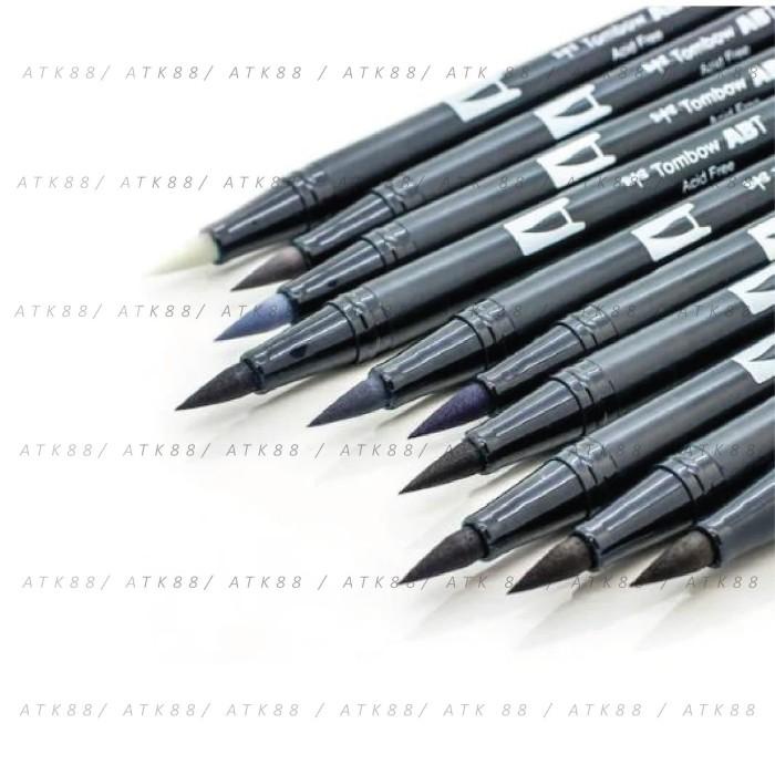 

Tombow Dual Brush Pen Set 10 - Grayscale Palette