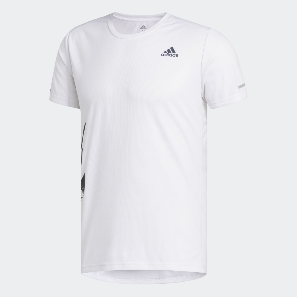adidas RUNNING T-Shirt Run It 3-Stripe   s PB Pria Putih