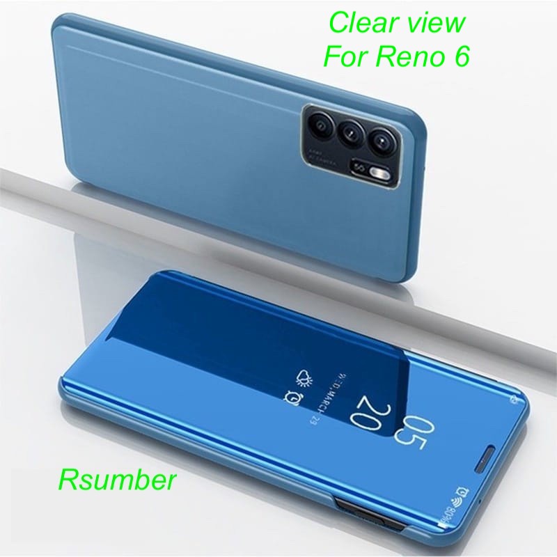 Oppo Reno 6 5G/Reno6 5G FLIP CASE CLEAR VIEW STANDING