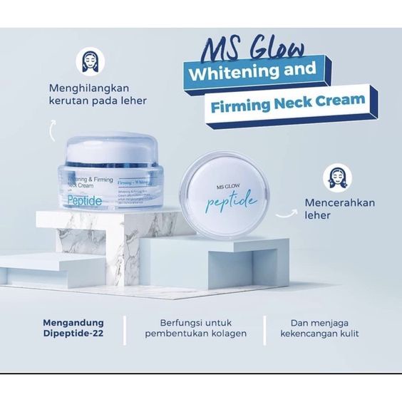 MS GLOW ORIGINAL KRIM LEHER/ NECK CREAM/ skincare skin care perawatan leher whitening TG.BL.C.29