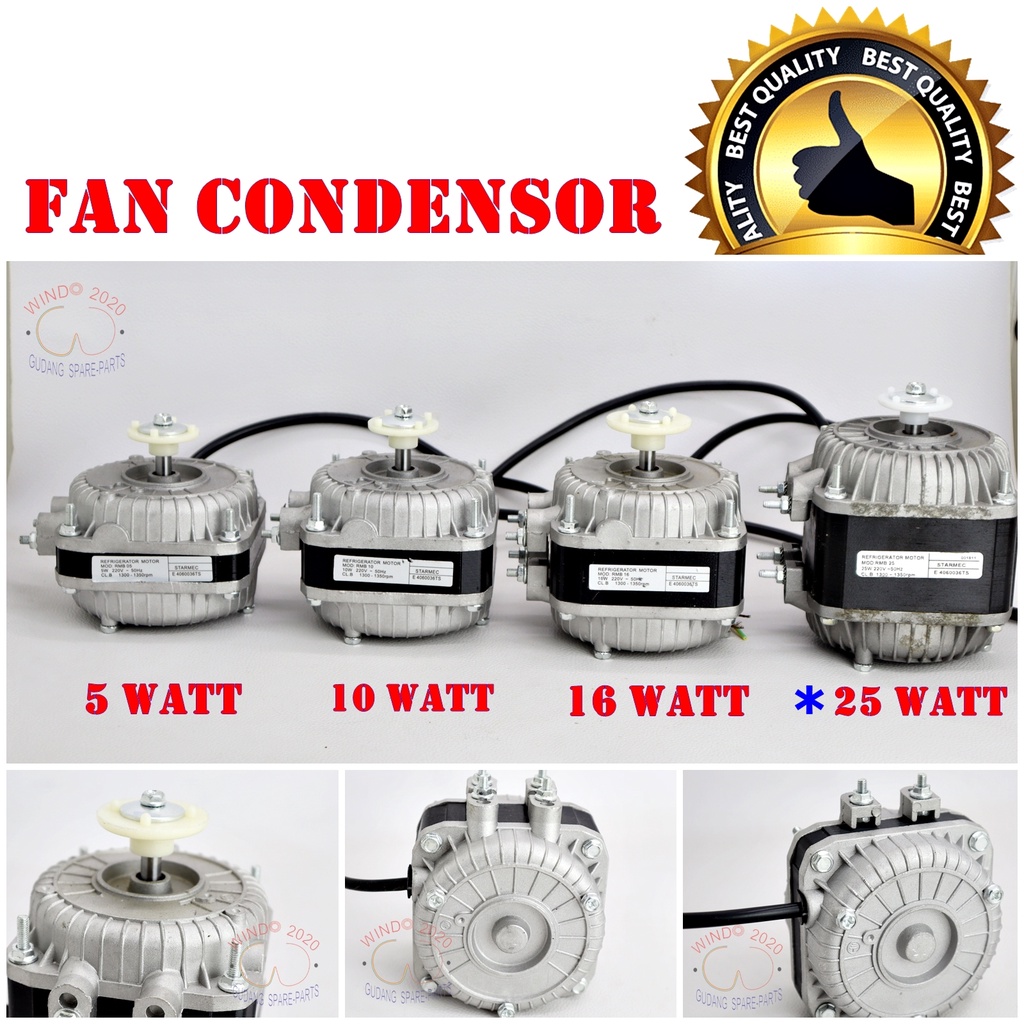 FAN CONDENSOR 25 WATT | MOTOR DINAMO KIPAS FAN KONDENSOR 25 WATT SHOWCASE , FREZEER, KULKAS