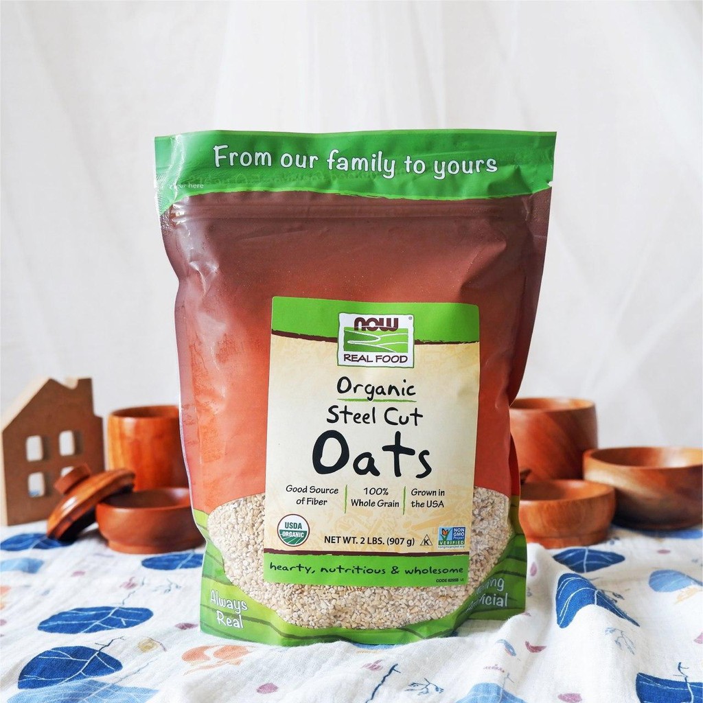 Now Real Food Organic Steel Cut Oats 907 gr