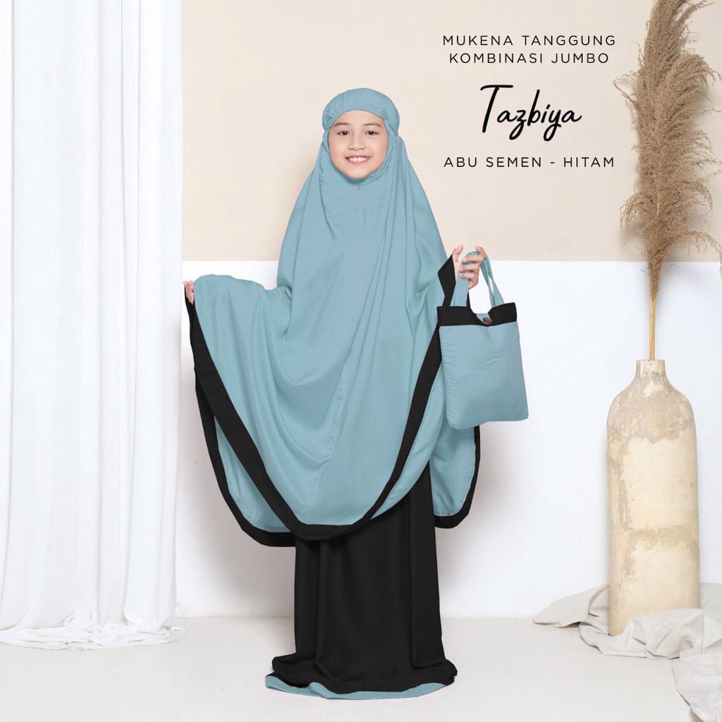 MUKENA ANAK TANGGUNG KOMBINASI SALWA TAZBIYAH BAHAN MIKRO MUKENA ANAK PEREMPUAN MUKENA TRENDY MASA K