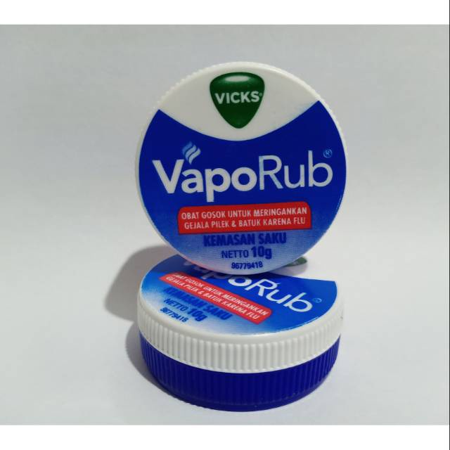 VICKS VAPORUB 10 Gr Melegakan pernapasan/Hidung tersumbat/Pilek