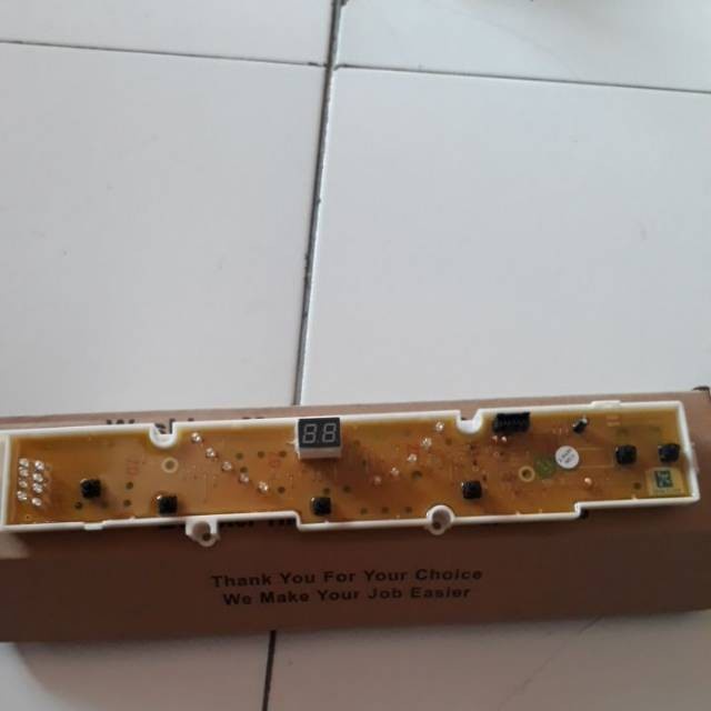 Modul mesin cuci AQUA Sanyo ASW 86 Panel Atas 6 Tombol - PCB Atas