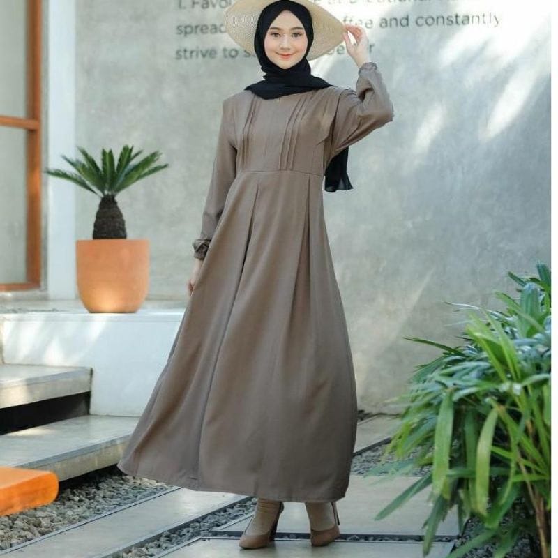 UKURAN  S- M- L- XL  TANISHA MAXY DRESS TERLARIS FASHION MUSLIM