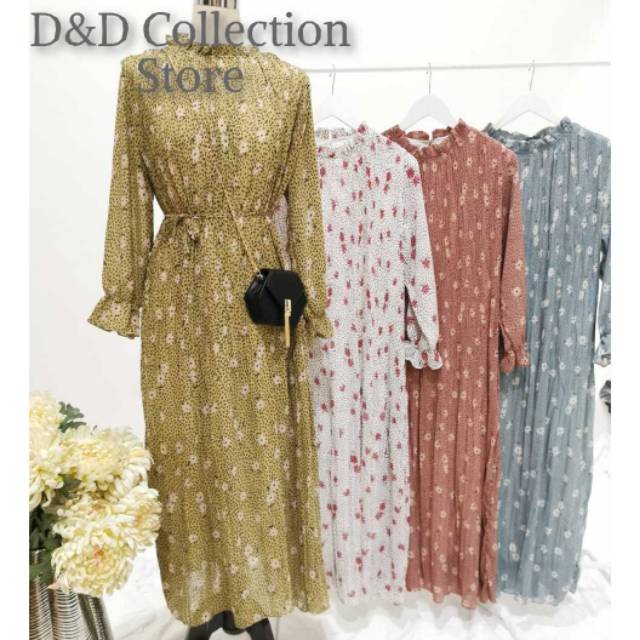 Gamis/ Long Dress Plisket Ceruti