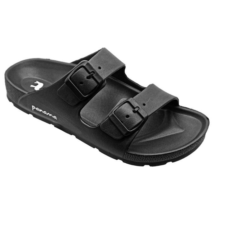 Terbaik PANAMA Sandal  Torso TMNS01 Black | Sandal slop Cowok Sandal Karet Pria 한