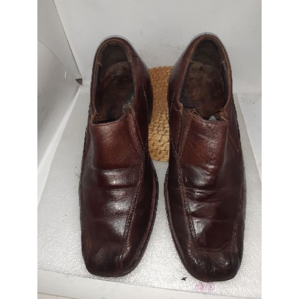 Sepatu Loafers Pria Kulit merk Hush Puppies size 45/Sepatu Preloved Original