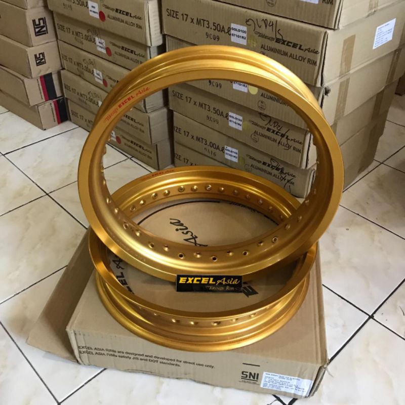 Velg Excel Takasago gold supermoto 300 350 Klx Dtracker CRF WR