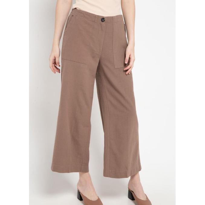 F⚡ash Sale celana kulot fashion muslim✿ Rodeo - Celana Wanita - Jovanka Cullotes - Olive - M