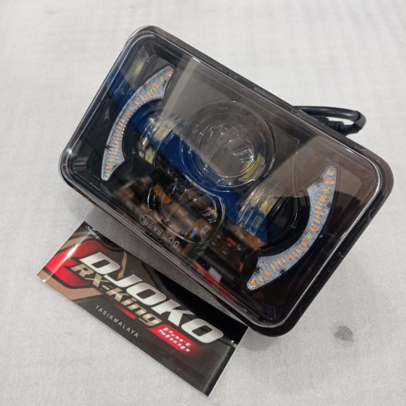 LAMPU DEPAN KOTAK DAYMAKER RX KING 5T5 BONUS SOCKET-DAYMAKER 30 WATT