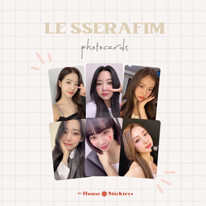 Le Sserafim Unofficial Photocard (Gf Selca Edition)