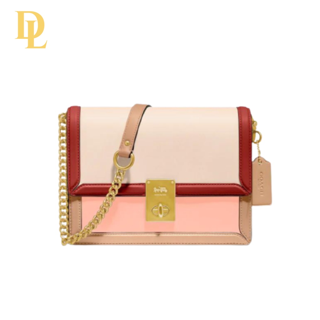 Coach Hutton Shoulder Bag In Colorblock (89070)