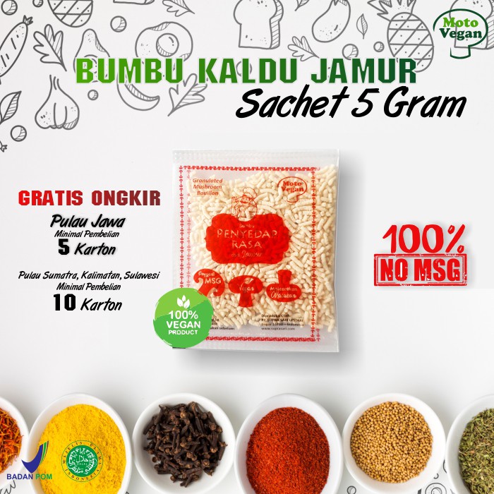 

Kaldu Jamur Motovegan 5 Gram 1 Sachet Eceran