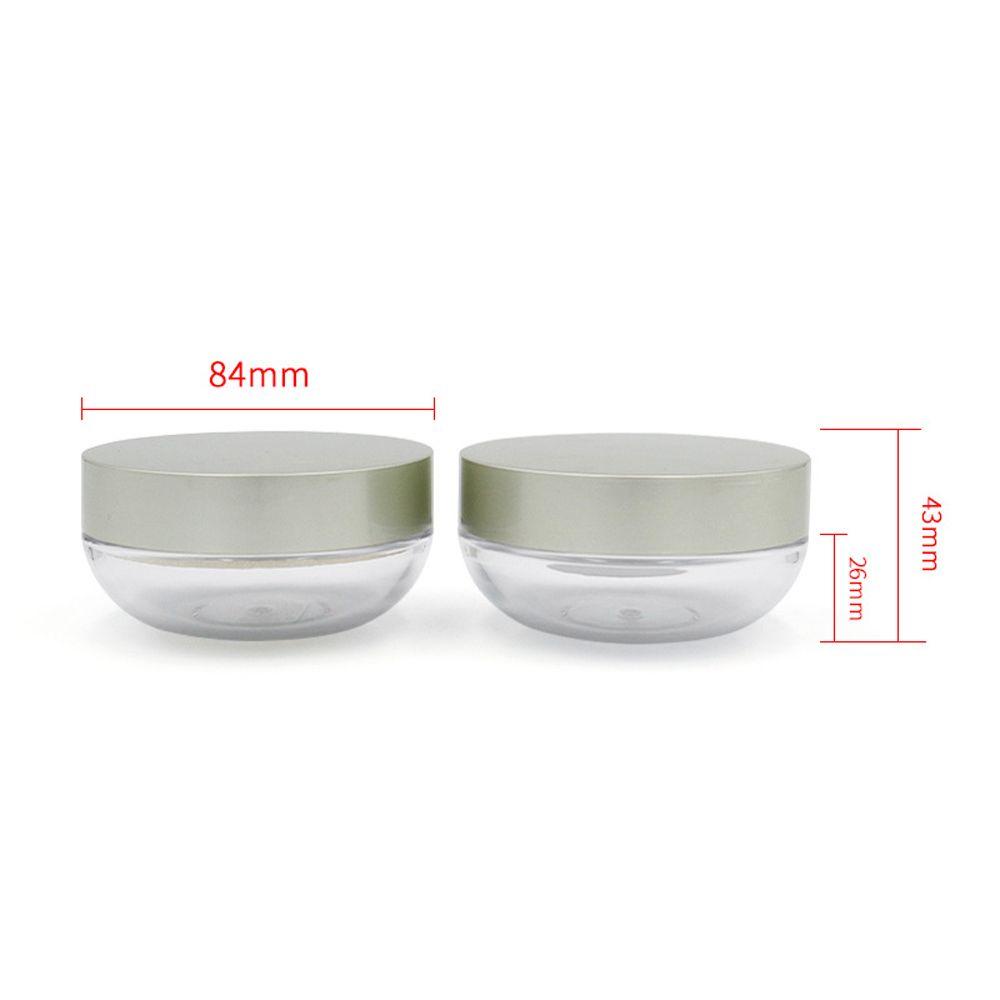 【 ELEGANT 】 Loose Powder Pot Excellent Compact Clear Powdery Cake Box Sifter Round Packing Container Mirror With Puff Travel Makeup Jar