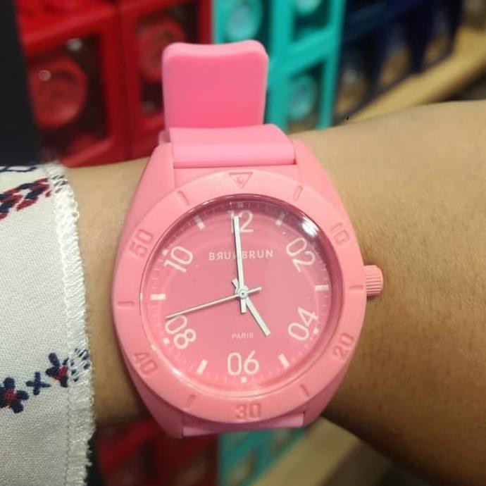 KUALITAS TERBAIK JAM TANGAN BURNBURN ( MODEL : HUGO ) - DUSTY PINK TERLARIS