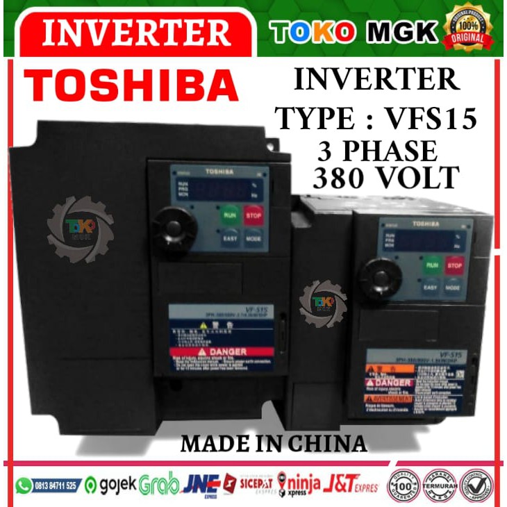VFS15 4055P 5.5KW/7.5HP/3PHASE 380V - INVERTER TOSHIBA JAPAN