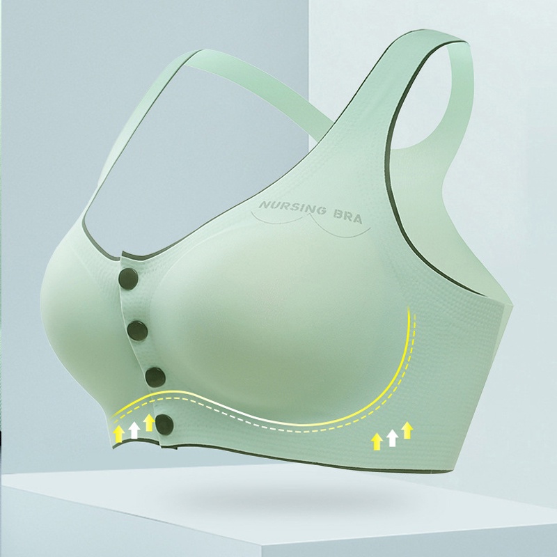 Bra Menyusui Baru Seamless Push up Gesper depan Bra Wanita Hamil