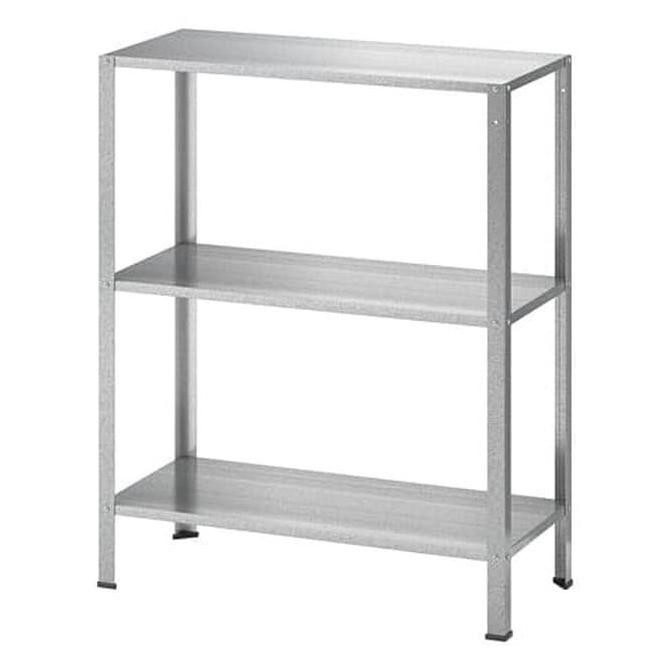 Siapkirim# 1.Rak Besi 3 Tingkat Baja Galvanis U/ Dalam & Luar Ruang,Rak Serbaguna