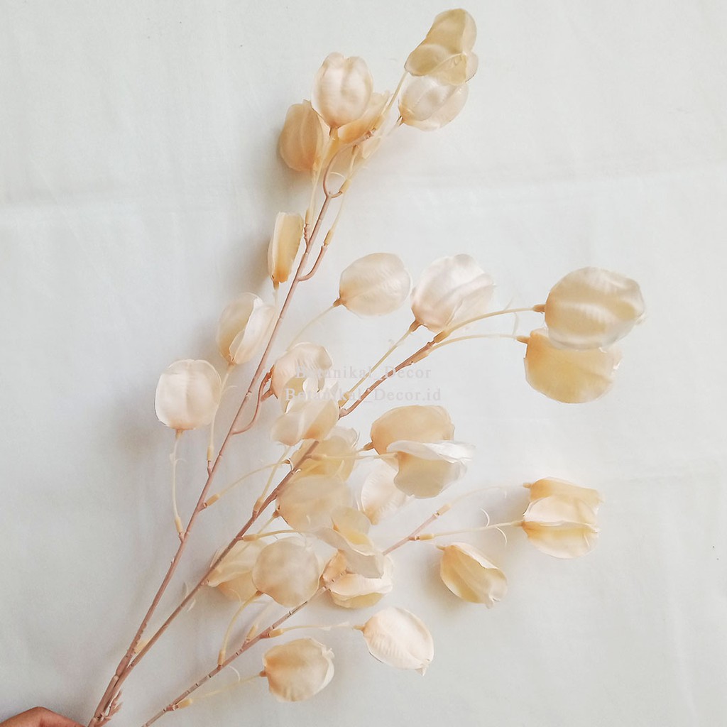 Artificial Flower Lantern Bunga Tangkai Cabang Plastik Palsu Hias Dekorasi Rumah Pesta Kantor-5