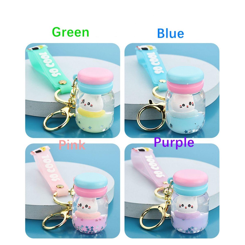 Lily Gantungan Kunci Hadiah Botol Liontin Kartun Keyring