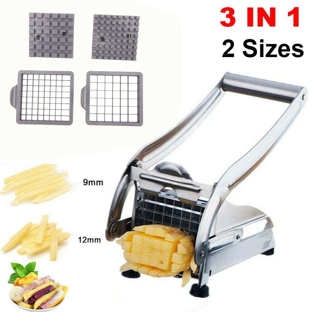 Solighter Potato Chipper Aksesoris Dapur French Fry Chip Blades Chopper