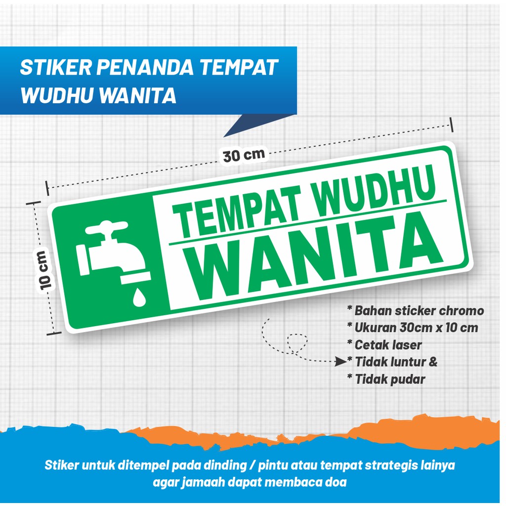 

STIKER PENANDA LOKASI WUDHU
