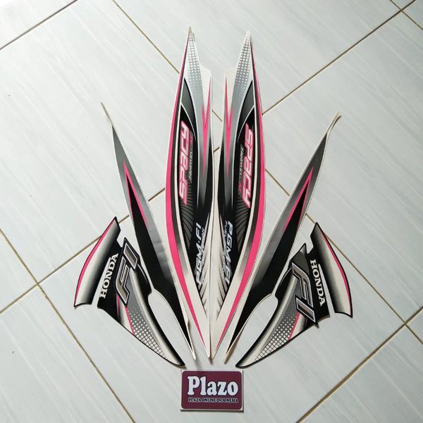 Striping Stiker Honda Spacy Fi 2012 Putih