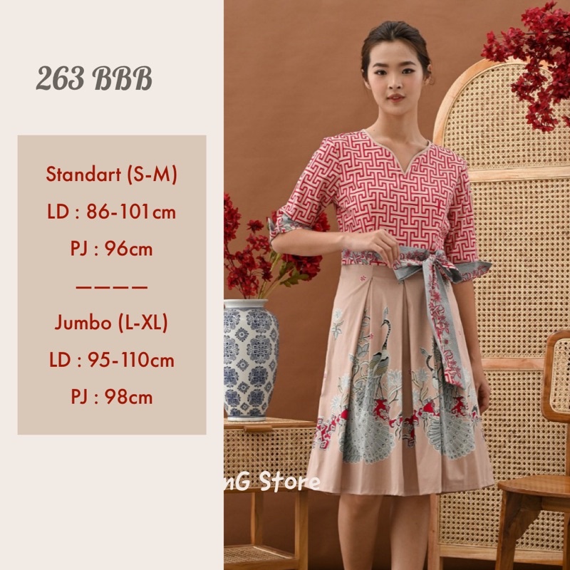 Couple Batik BBB /Seragam Batik Modern /Imlek Collection-263 BBB