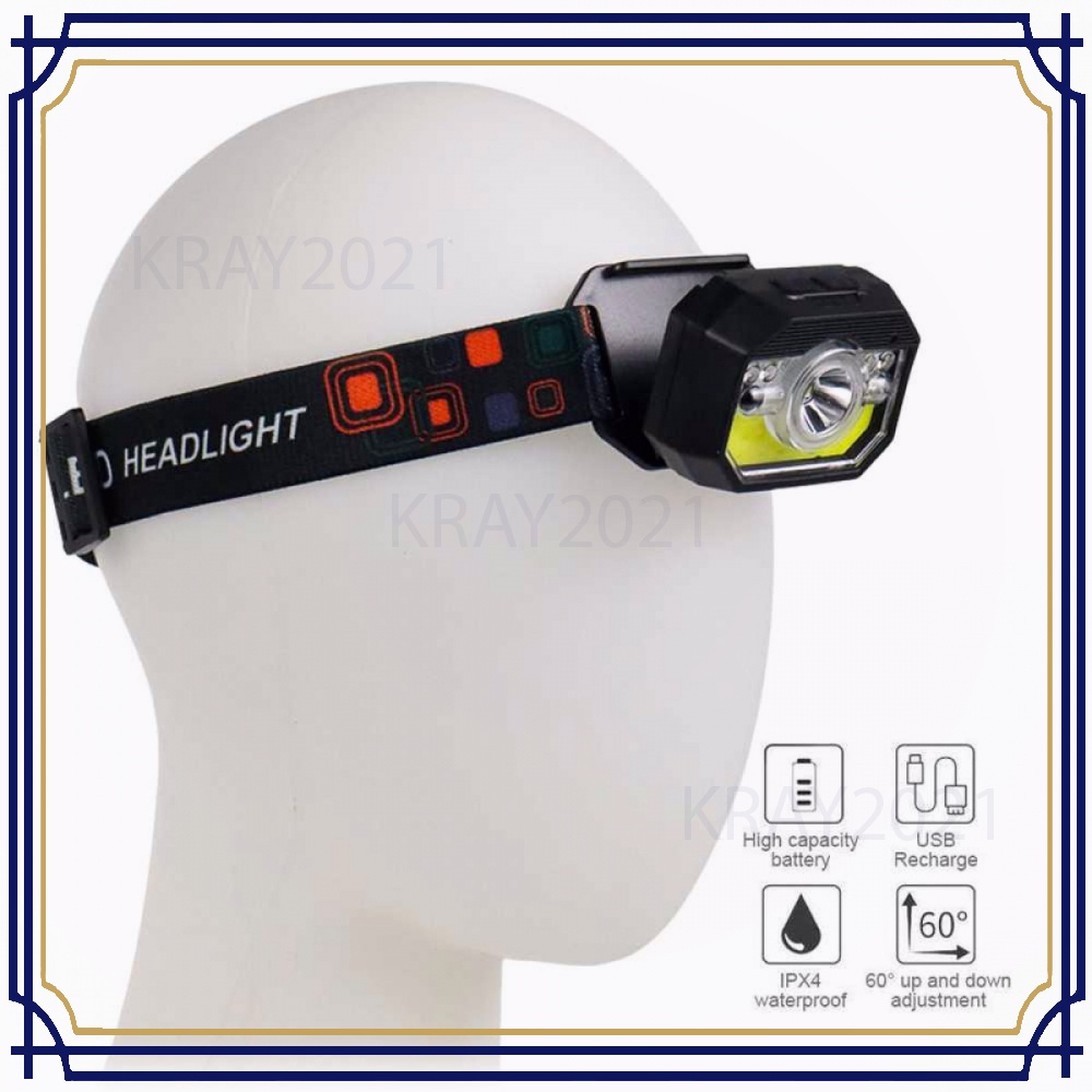 Senter LED Kepala Headlamp Waterproof XPG + COB - LH-K28