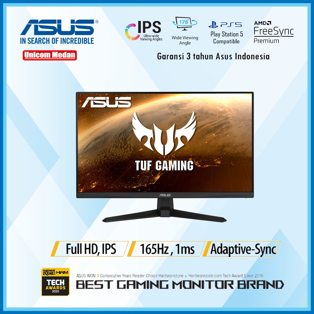 ASUS TUF GAMING VG249Q1A IPS 165Hz 1ms - GAMING MONITOR LED 24&quot; INCH