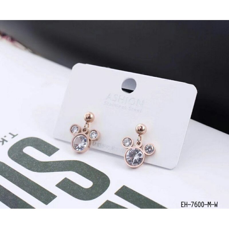 anting anak titanium anti karat mickey