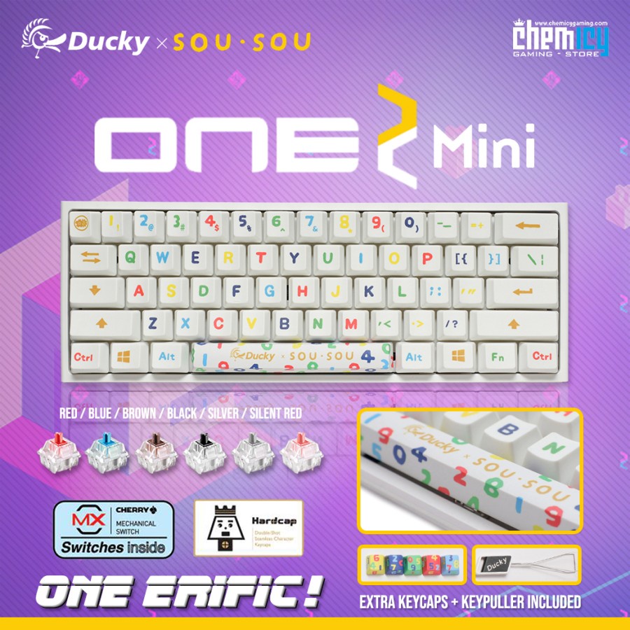 Ducky X Sou Sou One 2 Mini RGB Mechanical Gaming Keyboard