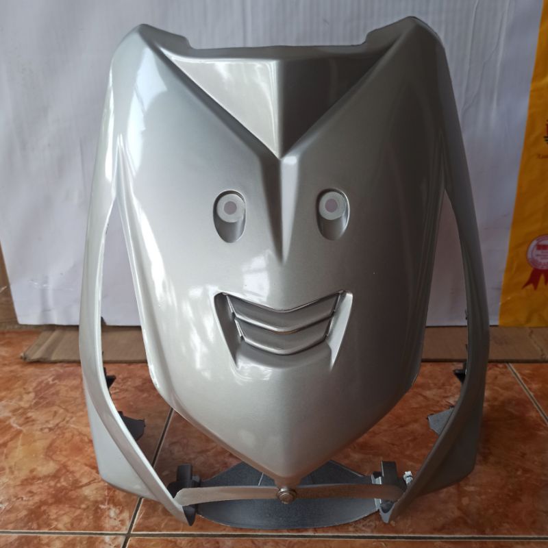 Tameng Body Bodi Depan Beat Karbu Abu Abu Silver 2006 2012