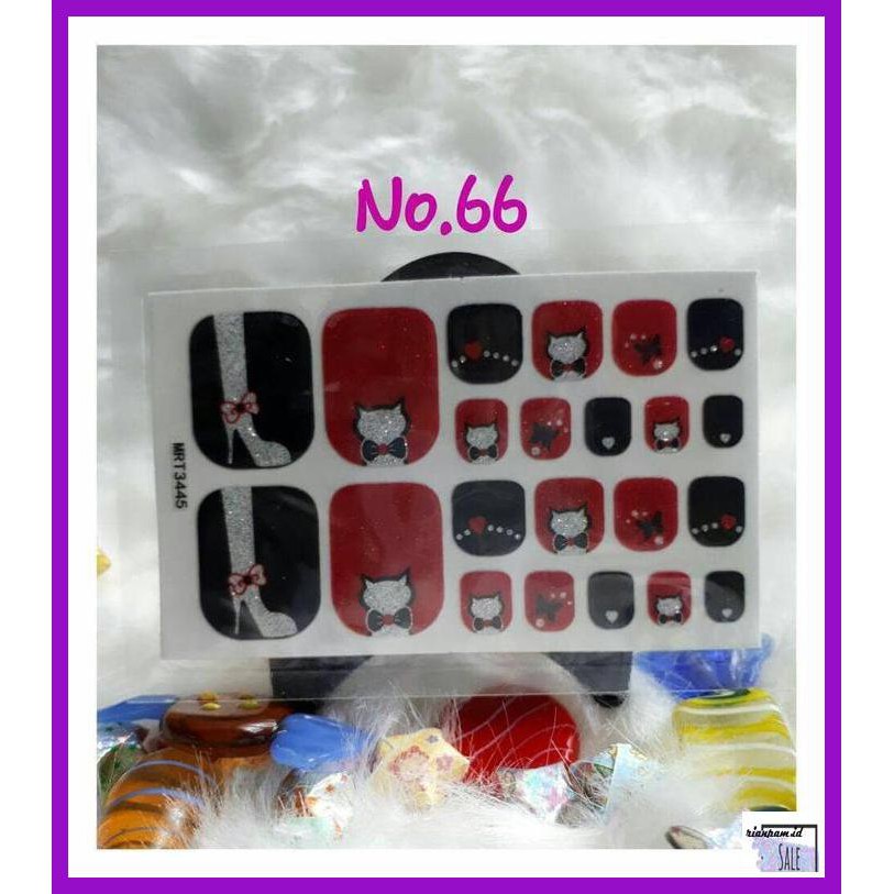 KUKUSTIKER- STIKER KUKU KAKI TOE NAIL ART STIKER 02 -ASLIII.