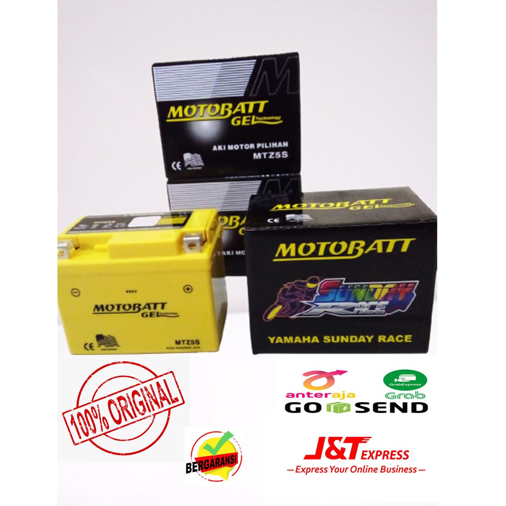 AKI MOTOR BEAT FI ALL TIPE METIC MOTOBATT MTZ5S ACCU GEL AKI KERING 100% ORIGINAL