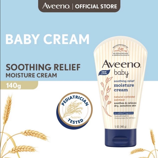 PERA194 AVEENO BABY SOOTHING RELIEF MOISTURIZING CREAM 140gr bln 05/2024