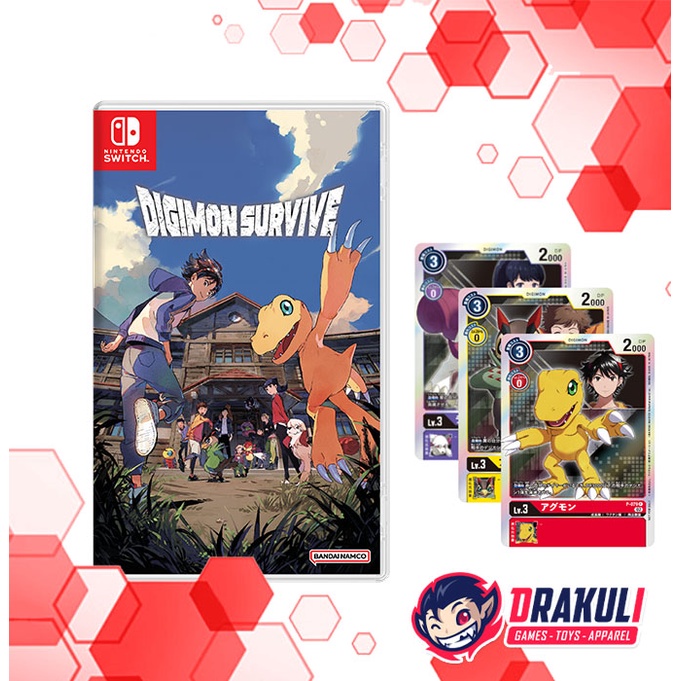 Switch Digimon Survive + Bonus Digimon OCG Promo Cards (Asia/English)