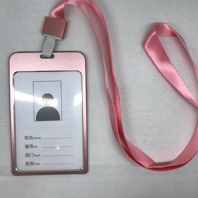 KALUNG NAME  TAG / ID CARD LOGAM UKURAN SEDANG