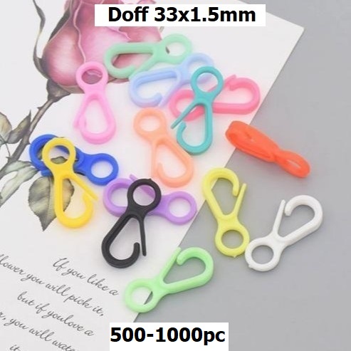 Kaitan Gantungan Angka 8 Plastik Doff Warna-Warni Harga/500-1000Pc