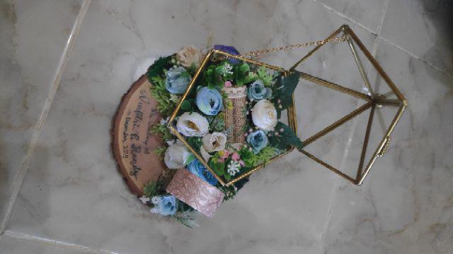 Ready Stock - Lpt 24 - Ringbearer Terarium Wedding Ringbox / Hantaran Ring Box Lamaran Seserahan