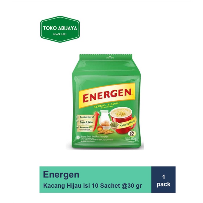 

Energen Sereal Kacang Hijau Pouch @30 gr