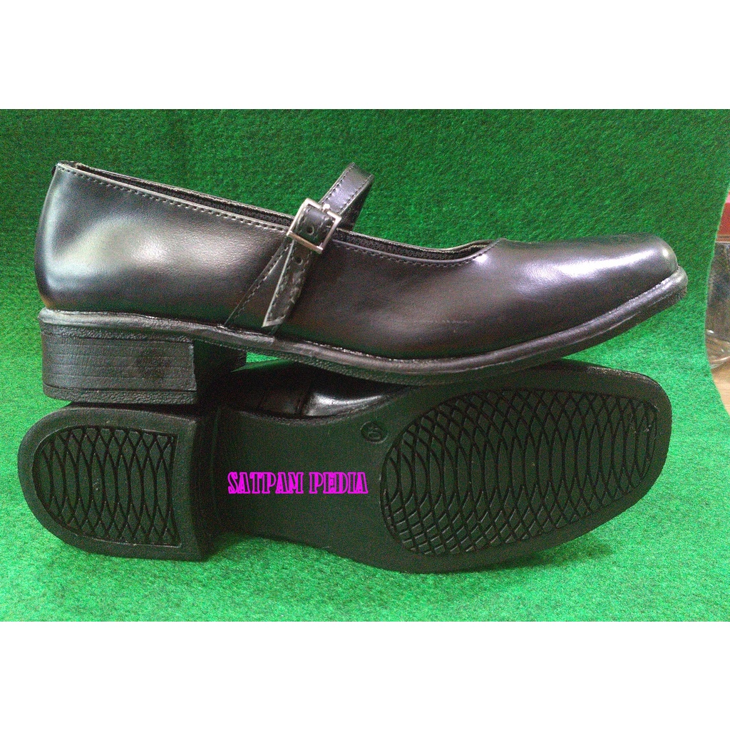 Sepatu Paskibra Kulit Putri - Sepatu Pesta Wanita Hitam