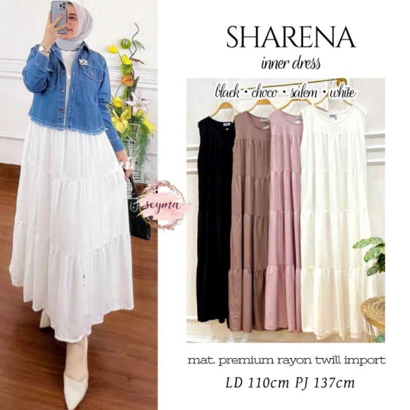 Sharena Inner Dress Babydoll Rayon Twill Premium